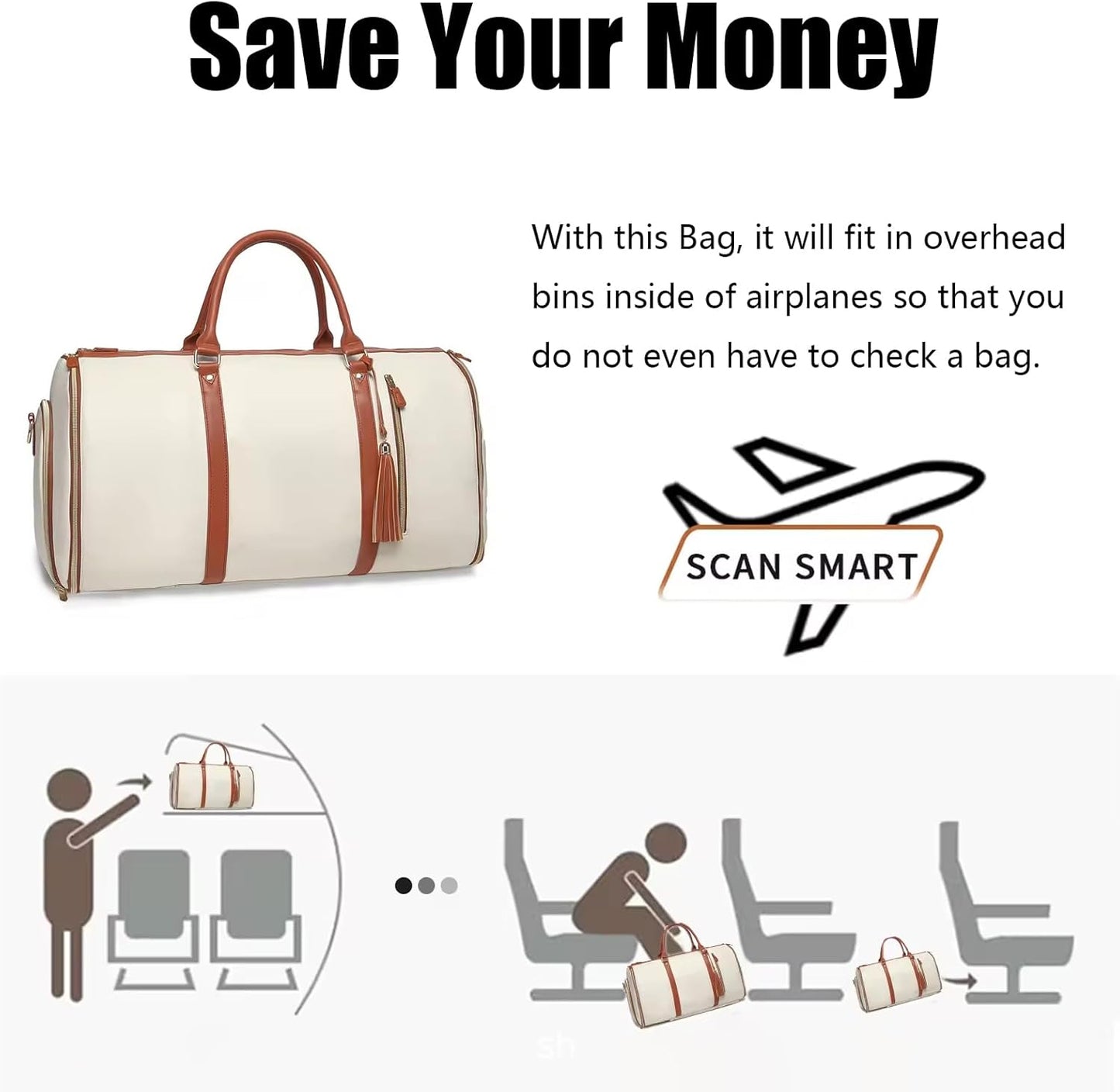 Foldable Duffle - Travel Bag