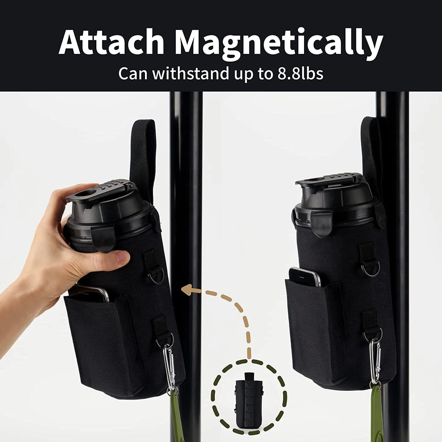Magnetic GYM Water Bottle Bag